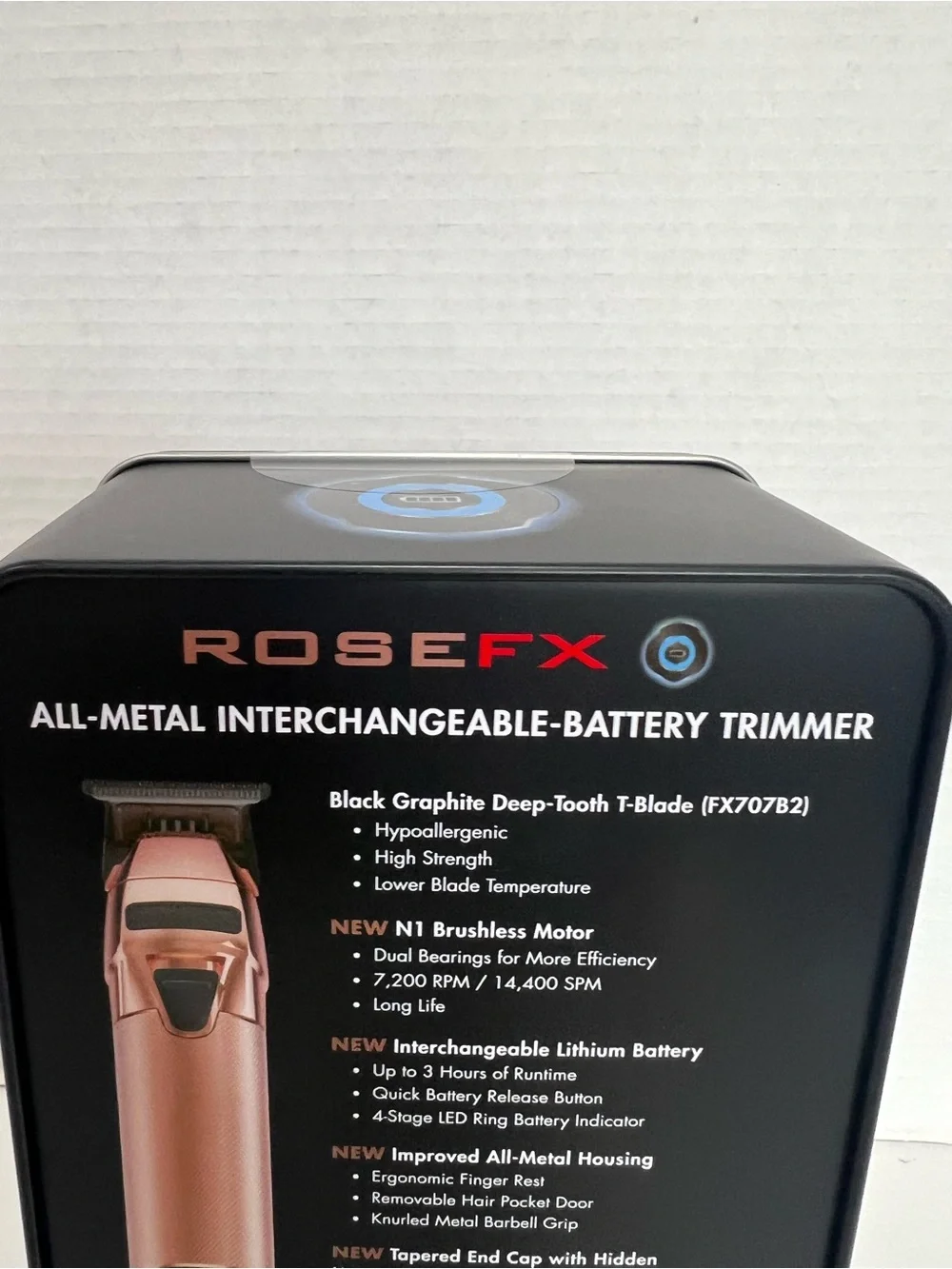 BaBylissPRO ROSEFX FXONE All Metal Interchangeable Battery Trimmer New